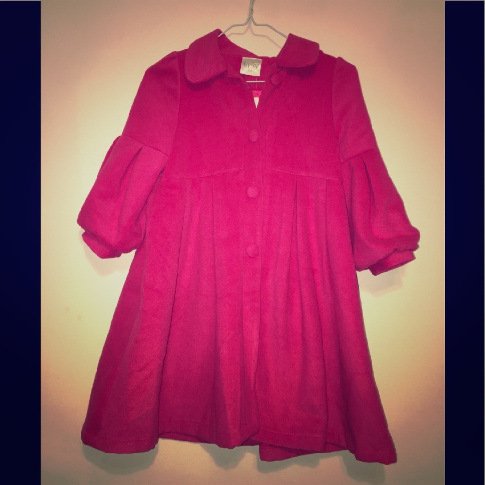 Brand New Tip Top Pink Semi-formal Winter Coat Size 12